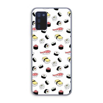 Sushi time: Samsung Galaxy A03s Transparant Hoesje