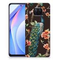 Xiaomi Mi 10T Lite TPU Hoesje Pauw met Bloemen - thumbnail