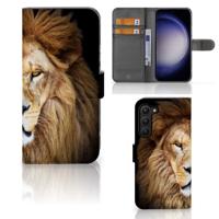 Samsung Galaxy S23 Plus | Telefoonhoesje | Met pasjeshouder | Leeuw