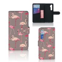 Xiaomi Mi Note 10 Lite | Telefoonhoesje | Met pasjeshouder | Flamingo