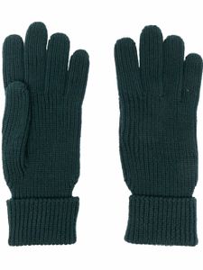 Woolrich gants en maille nervurée - Vert