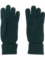 Woolrich gants en maille nervurée - Vert