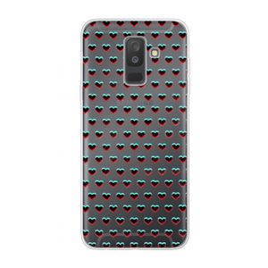 Hartjes: Samsung Galaxy A6 Plus (2018) Transparant Hoesje