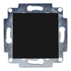 Eslohe zwart stopcontact met klapdeksel soft touch zwart 8020KKLFSLSTSW
