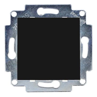 Eslohe zwart stopcontact met klapdeksel soft touch zwart 8020KKLFSLSTSW