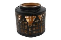 Countryfield windlicht Amsterdam 18 cm zwart Countryfield windlicht Amsterdam 18 cm zwart
