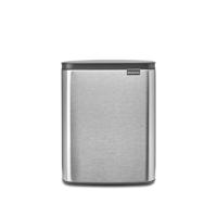 Brabantia Bo Waste Bin, 12L - Matt Steel Fingerprint Proof