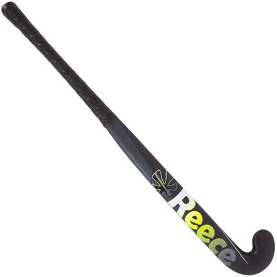 Zaalhockeystick Indoor Alpha JR Zwart Neon Geel