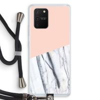 A touch of peach: Samsung Galaxy S10 Lite Transparant Hoesje met koord