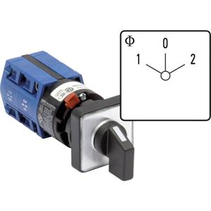 Kraus & Naimer CG4.A211.FS2 Lastscheidingsschakelaar 10 A 2 x 60 ° Grijs, Zwart 1 stuk(s)