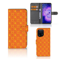 OPPO Find X5 Telefoon Hoesje Batik Oranje