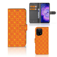 OPPO Find X5 Telefoon Hoesje Batik Oranje - thumbnail