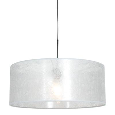 Steinhauer HanglampSparkled 50cm met zilvergrijze kap - 8153ZW