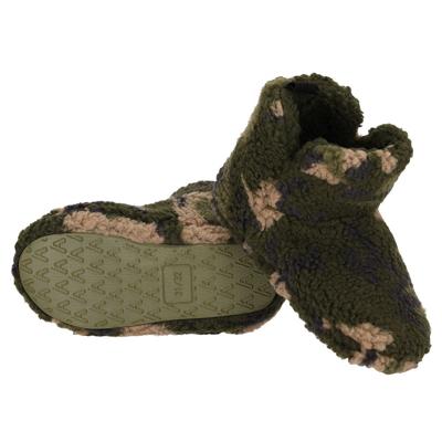 Pantoffels / sloffen camouflage - army groen - kinderen - maat 25-26 - hoog model - legerprint