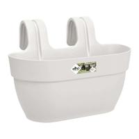 ELHO - Bloempot - Vibia Campana Easy Hanger Medium - Zijde Wit - Buitenbalkon - L 24,1 x B 36 x H 26,5 cm