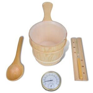 VidaXL 5-delige sauna-accessoireset