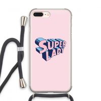 Superlady: iPhone 7 PLUS Transparant Hoesje met koord