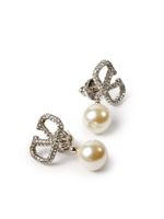 Valentino Garavani boucles d'oreilles à détail VLogo - Argent