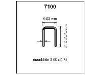 Dutack Niet serie 7100 Cnk 16mm doos 10 duizend - 5040013
