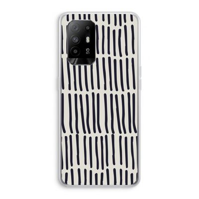 Moroccan stripes: Oppo A94 5G Transparant Hoesje