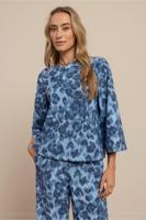 Studio Anneloes Ilja Leopard Top 13577 T-shirt Korte Mouw 6400 Jeans