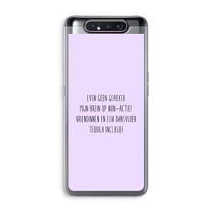 Tequila: Samsung Galaxy A80 Transparant Hoesje