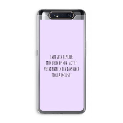 Tequila: Samsung Galaxy A80 Transparant Hoesje