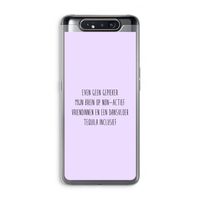 Tequila: Samsung Galaxy A80 Transparant Hoesje