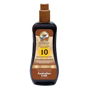 Australian Gold SPF10 Zonnebrand Spray Gel + Bronzer - 237ml
