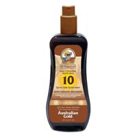 Australian Gold SPF10 Zonnebrand Spray Gel + Bronzer - 237ml