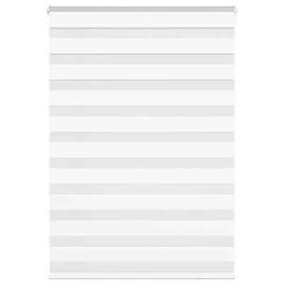 Zebra blind 110x100 cm stofbreedte 105,9 cm polyester wit