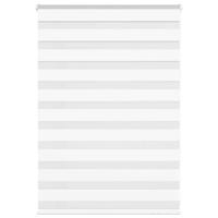 Zebra blind 110x100 cm stofbreedte 105,9 cm polyester wit