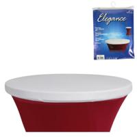 Elegance topcover statafel wit 80 cm | 12 stuks