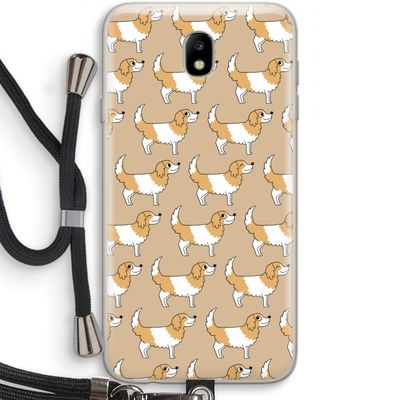 Doggy: Samsung Galaxy J7 (2017) Transparant Hoesje met koord