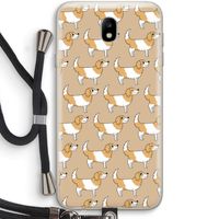 Doggy: Samsung Galaxy J7 (2017) Transparant Hoesje met koord