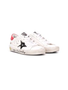 Golden Goose Kids baskets Superstar - Blanc