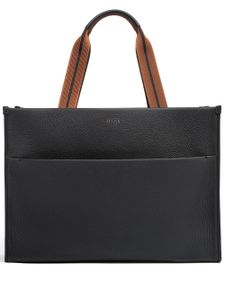 Zegna sac cabas à design texturé - Noir