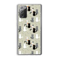 Katten: Samsung Galaxy Note 20 / Note 20 5G Transparant Hoesje Katten: Samsung Galaxy Note 20 / Note 20 5G Transparant Hoesje
