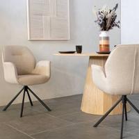 Giga Living - Eetkamerstoel met Armleuning Marouan Beige