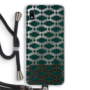 Moroccan tiles: Samsung Galaxy A10 Transparant Hoesje met koord