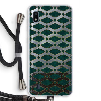 Moroccan tiles: Samsung Galaxy A10 Transparant Hoesje met koord