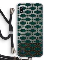 Moroccan tiles: Samsung Galaxy A10 Transparant Hoesje met koord
