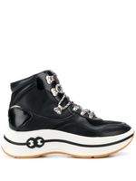 Tory Burch baskets montantes à lacets - Noir