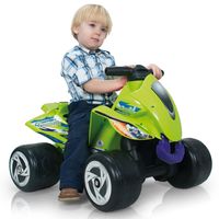 Injusa Loopauto quad 98 cm groen/paars - thumbnail