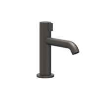 Fonteinkraan IVY Tribe Opbouw Model S Met Schuimstraalmond Geborsteld Carbon Black PVD