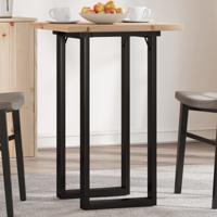 Eettafel O-frame 50x50x75,5 cm massief grenenhout en staal