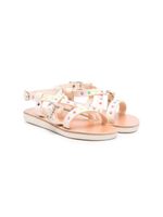 ANCIENT GREEK SANDALS KIDS sandales Sofia à ornements en cristal - Blanc