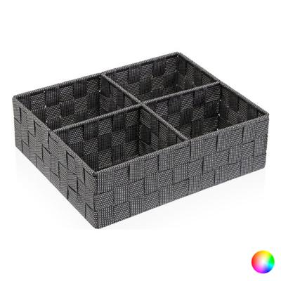 Doos met vakjes Textiel (27 x 10 x 32 cm)