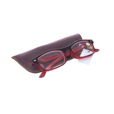 Pharmaglasses Leesbril Diop.+4.00 Red