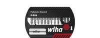 Wiha Bitset FlipSelector Standard 25 mm Phillips, Pozidriv, TORX® 15-delig 1/4" C6,3 met riemclip in blister - 39060 - 39060a